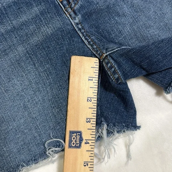 Madewell High Rise Blue Denim Shorts- Size 26 - Picture 9 of 11